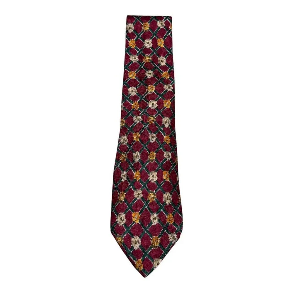 Givenchy Monsieur 100% Silk Patterned Geometric Blue Men's Tie 55x3.5